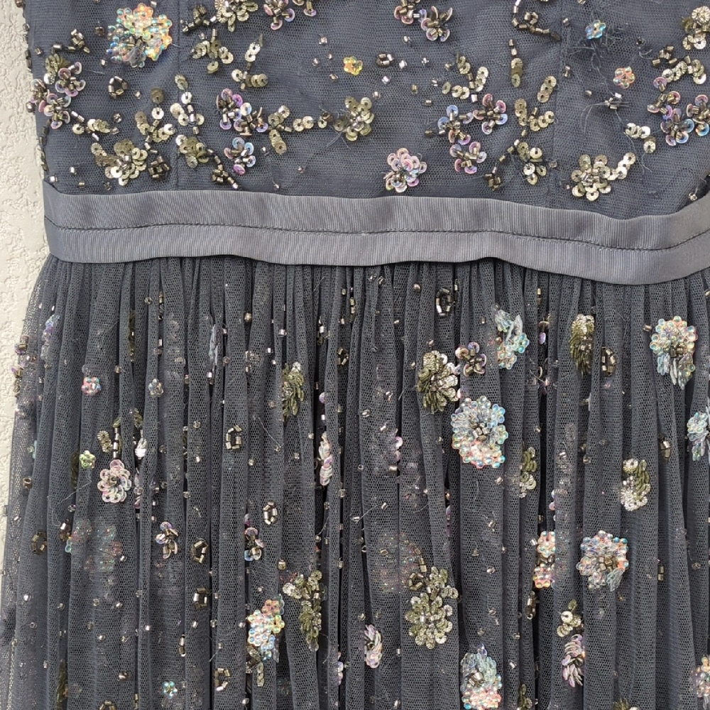 Needle & Thread Blue Embellished Maxi Dress - Picture 7 of 8